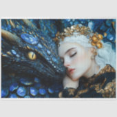 Juwel Blau Drache & Königin Seidenpapier (Vorderseite)