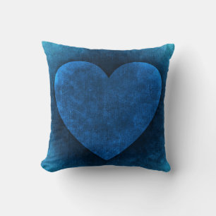 Juwel Blaues Herz Kissen