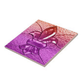 Juwel-Glas Lilien-Flor New Orleans Fliese (Seite)