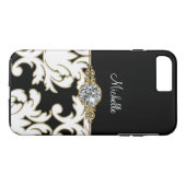 Juwel-Monogramm-Art iPhone 7 Plus Case-Mate iPhone Hülle (Rückseite (Horizontal))