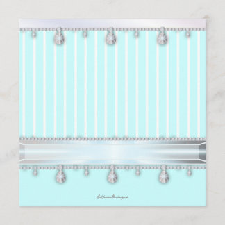 Juwel-Schein-Bonbon 16 Geburtstags-Party Einladung