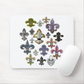 Juwel-Schein Lilien-Flor New Orleans Mousepad (Mit Mouse)