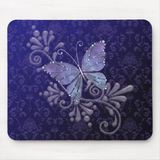 Juwel-Schmetterling Mousepad (Vorne)