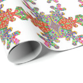 Juwel-Schneeflocke-Form SCHABLONE Geschenkpapier (Rolleneckpunkt)