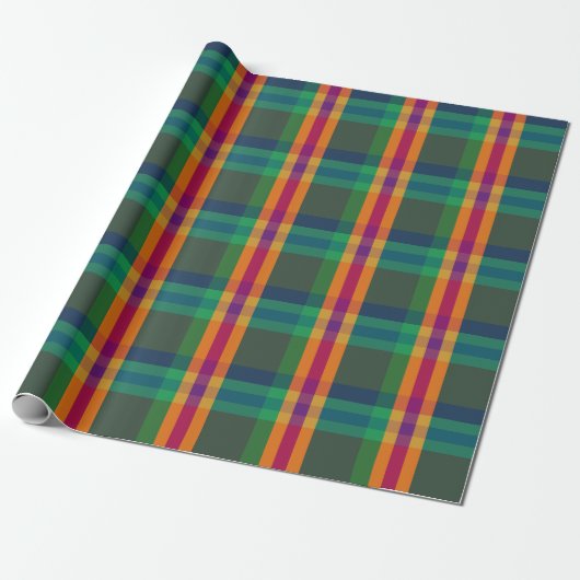 Juwel-Ton-Karomuster Geschenkpapier (Ungerollt)