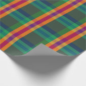 Juwel-Ton-Karomuster Geschenkpapier (Ecke)