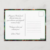 💚 💜 💛 Juweled Elegance: Mardi Gras Splendor Postkarte (Rückseite)