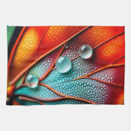 Juwelen auf einem feinen Flügel Geschirrtuch