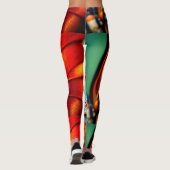 Juwelen auf einem feinen Flügel Leggings (Rückseite)