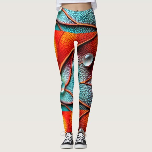 Juwelen auf einem feinen Flügel Leggings (Vorderseite)