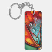 Juwelen auf einem feinen Flügel Schlüsselanhänger (Vorderseite links)