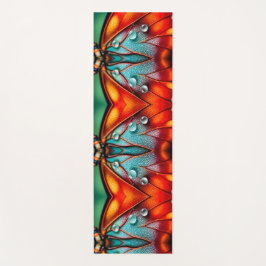 Juwelen auf einem feinen Flügel Yogamatte