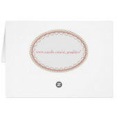 Juwelen, Blumen u. Kästen, die Tischnummer-Karte (Rückseite Horizontal)