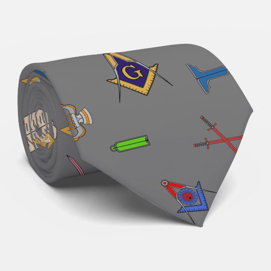 Juwelen der Office Masonic Krawatte (Gerollt)