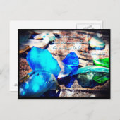 Juwelen des Meeres - Beach Glass PostCard Postkarte (Vorne/Hinten)