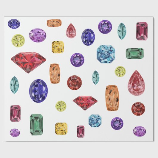 Juwelen Geschenkpapier (Flach)