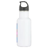 Juwelen mit PINK Ribbons Trinkflasche (Rückseite)