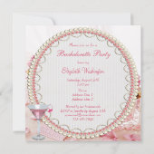 Juwelen, rosa Martini u. Einladung (Rückseite)