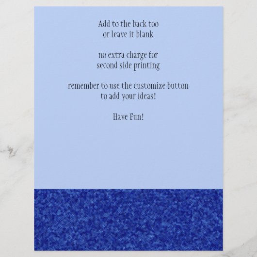 Juwelen - Sapphire-Flyer Flyer (Hinten)