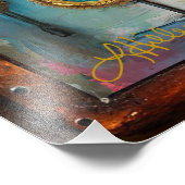 Juwelen und verklebte Glasherz Fotodruck (Ecke)