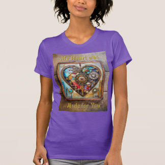 Juwelen und verklebte Glasherz T-Shirt