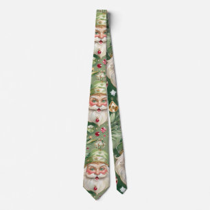 Juwelen-Weihnachtsmann-Wasserfarben im Vintage-Sti Krawatte