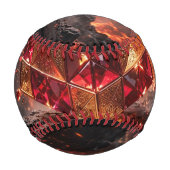 Juwelenbesetzter Würfel auf der vulkanischen Klipp Baseball (Rückseite)
