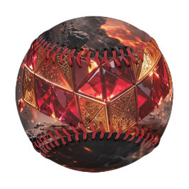 Juwelenbesetzter Würfel auf der vulkanischen Klipp Baseball