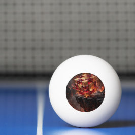 Juwelenbesetzter Würfel auf der vulkanischen Klipp Tischtennisball