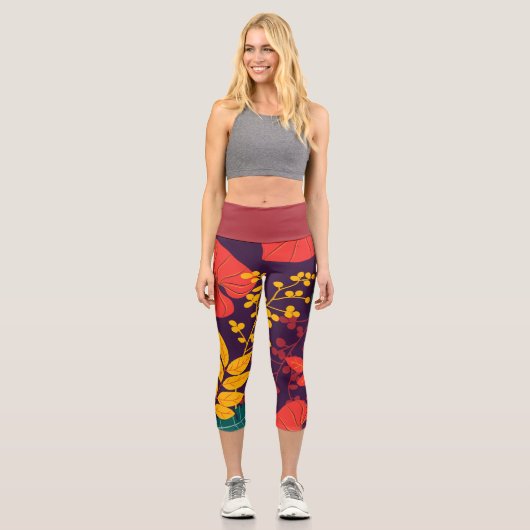 Juwelenblatt Capri Leggings (Vorderseite)