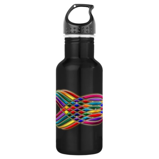 Juwelenfest Edelstahlflasche (Vorderseite)