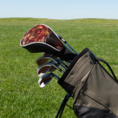 Juwelenförmiger Würfel auf dem vulkanischen Abgrun Golf Headcover (In SItu)