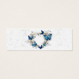 Juwelenherz mit Schmetterlingen Morpho