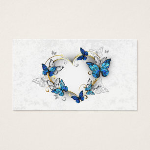 Juwelenherz mit Schmetterlingen Morpho