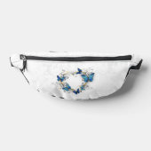 Juwelenherz mit Schmetterlingen Morpho Bauchtasche (Ablage )