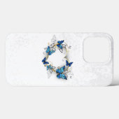 Juwelenherz mit Schmetterlingen Morpho Case-Mate iPhone Hülle (Rückseite (Horizontal))