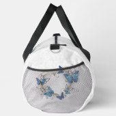 Juwelenherz mit Schmetterlingen Morpho Duffle Bag (Rechts)
