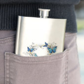 Juwelenherz mit Schmetterlingen Morpho Flachmann (Beispiel)