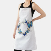 Juwelenherz mit Schmetterlingen Morpho Schürze (InSitu)