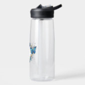 Juwelenherz mit Schmetterlingen Morpho Trinkflasche (Links)
