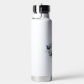 Juwelenherz mit Schmetterlingen Morpho Trinkflasche (rechts)