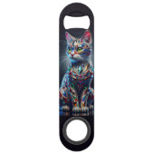 Juwelenkatze Speed Flaschenöffner (Rückseite)