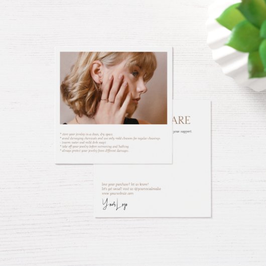 Juwelenpflege-Fotokarte (Schreibtisch)