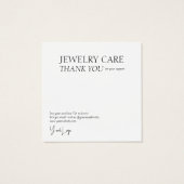 Juwelenpflege-Fotokarte (Rückseite)