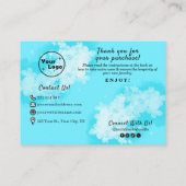 Juwelenpflege Guide Moderne Niedliche Blüten Begleitkarte (Rückseite)