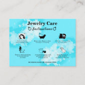 Juwelenpflege Guide Moderne Niedliche Blüten Begleitkarte (Vorderseite)