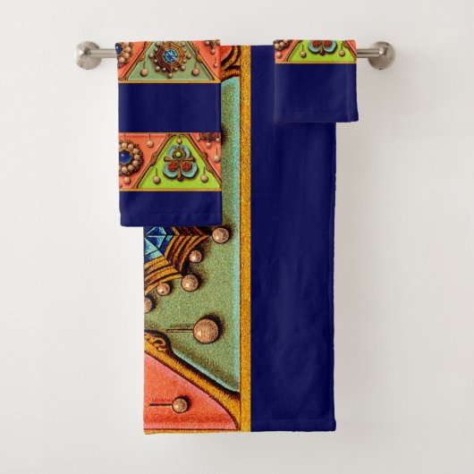 Juwelenprint Badhandtuch Set (Insitu)