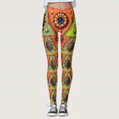 Juwelenprint Leggings (Vorderseite)