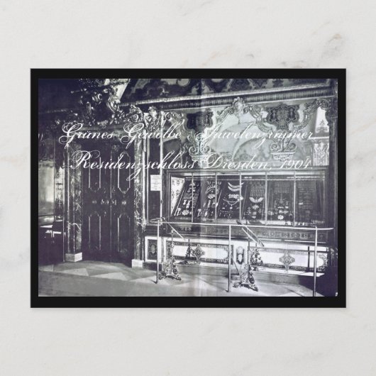 Juwelenzimmer Dresden Green Vault Grünes Gewölbe Postkarte (Vorderseite)