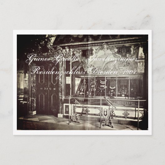 Juwelenzimmer Dresden Green Vault –Grünes Gewölbe Postkarte (Vorderseite)